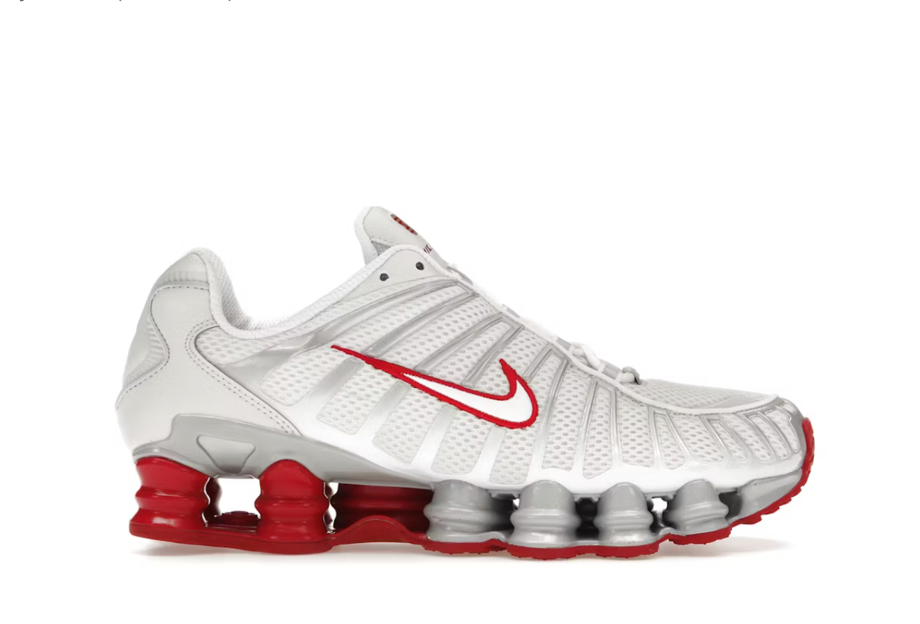 Nike Shox TL Bianche Rosse Hypedstuff.ch