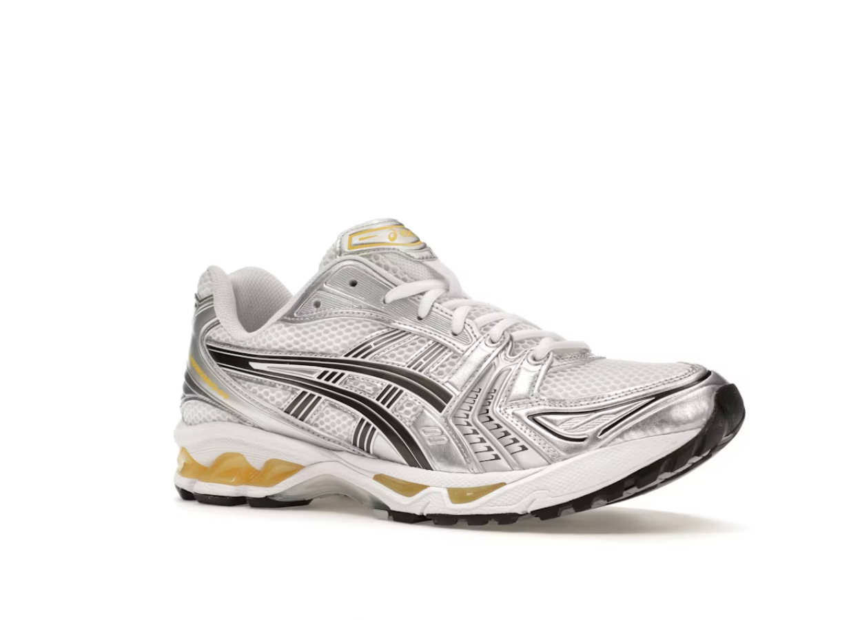 Asics Gel-Kayano 14 White Tai Chi Yellow