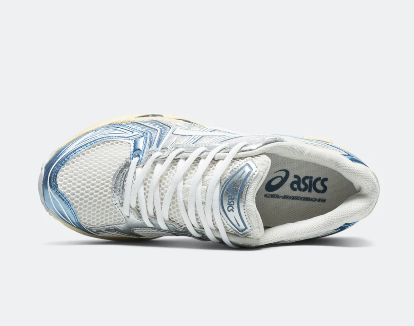 Asics Gel-Kayano 14 Cream Metallic Blue White