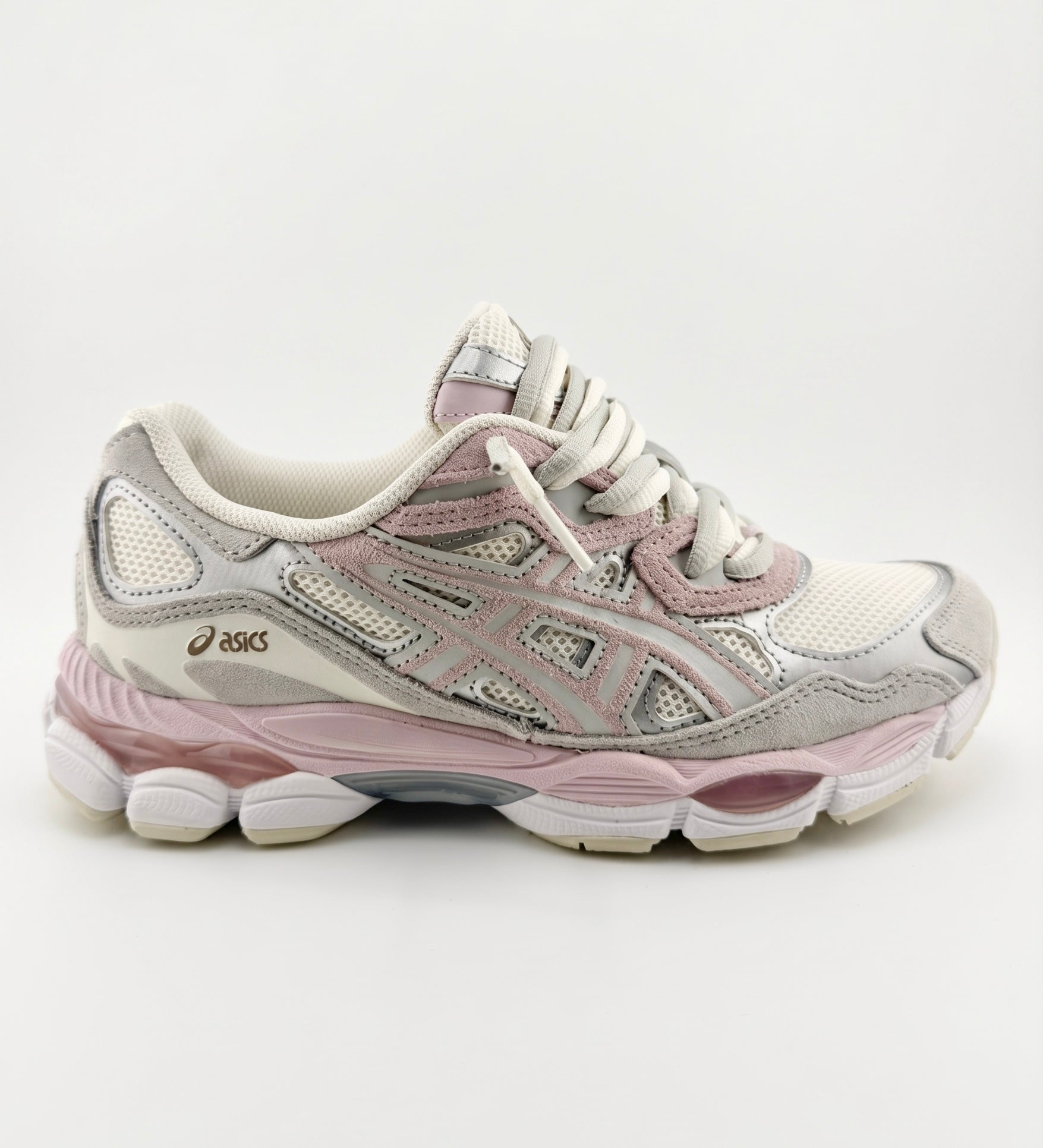 ASICS Gel NYC Concrete Barely Rose White Double Lace