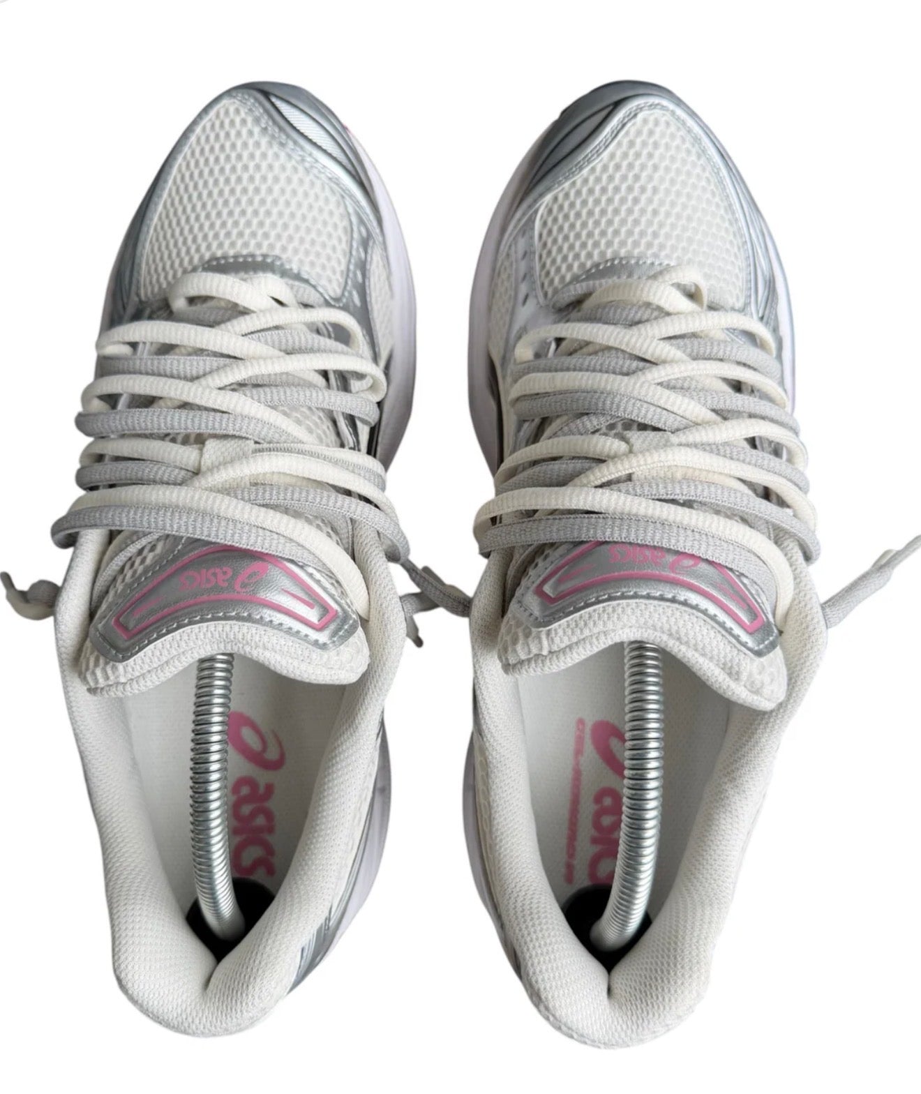 ASICS GEL-Kayano 14-Cream Sweet Pink Double Laces Grey
