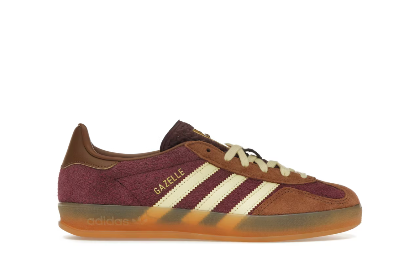 Adidas Gazelle Indoor Maroon Almost Yellow Brown