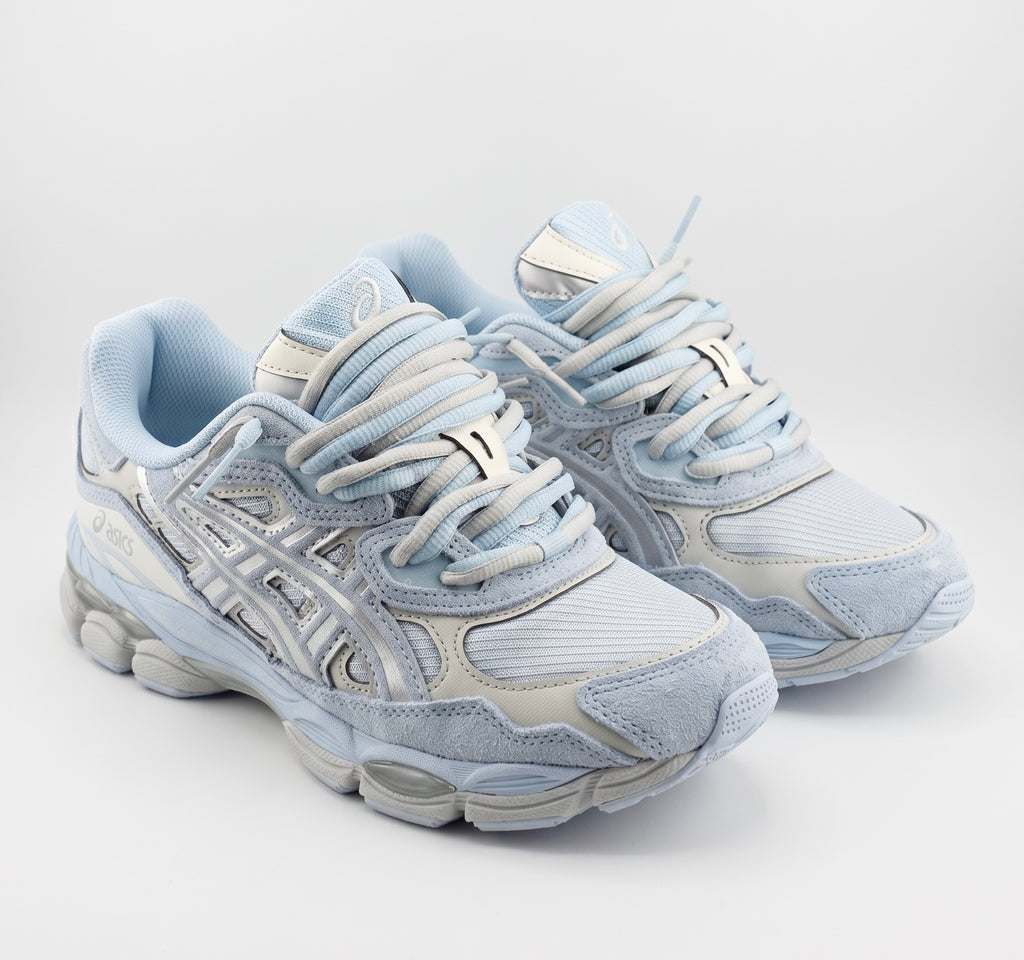 ASICS Gel-NYC-Cream Storm Cloud Blue Arctic Double Laces