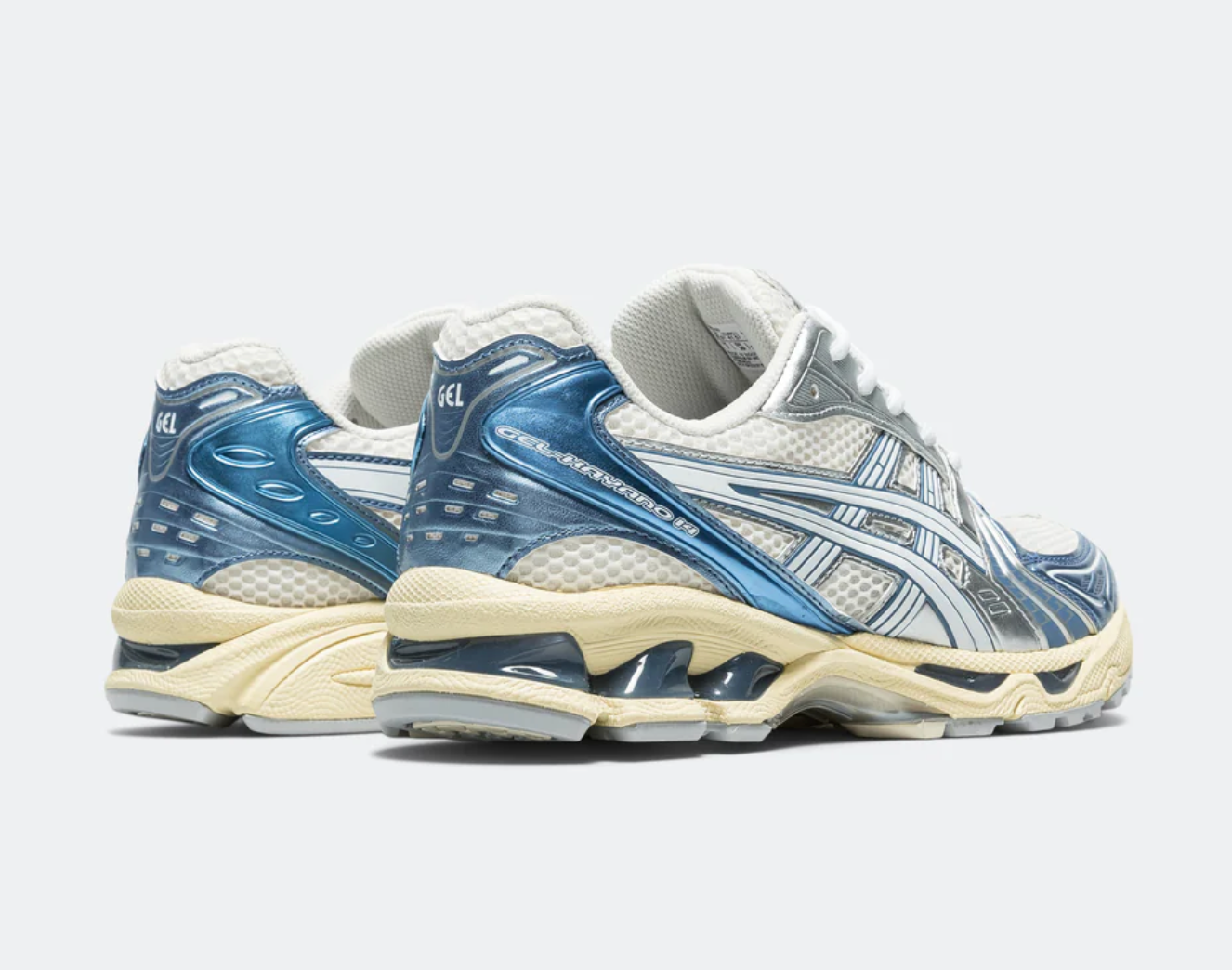 Asics Gel-Kayano 14 Cream Metallic Blue White