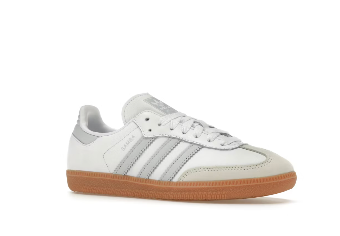 Adidas Samba OG White Halo Blue Gum Grey