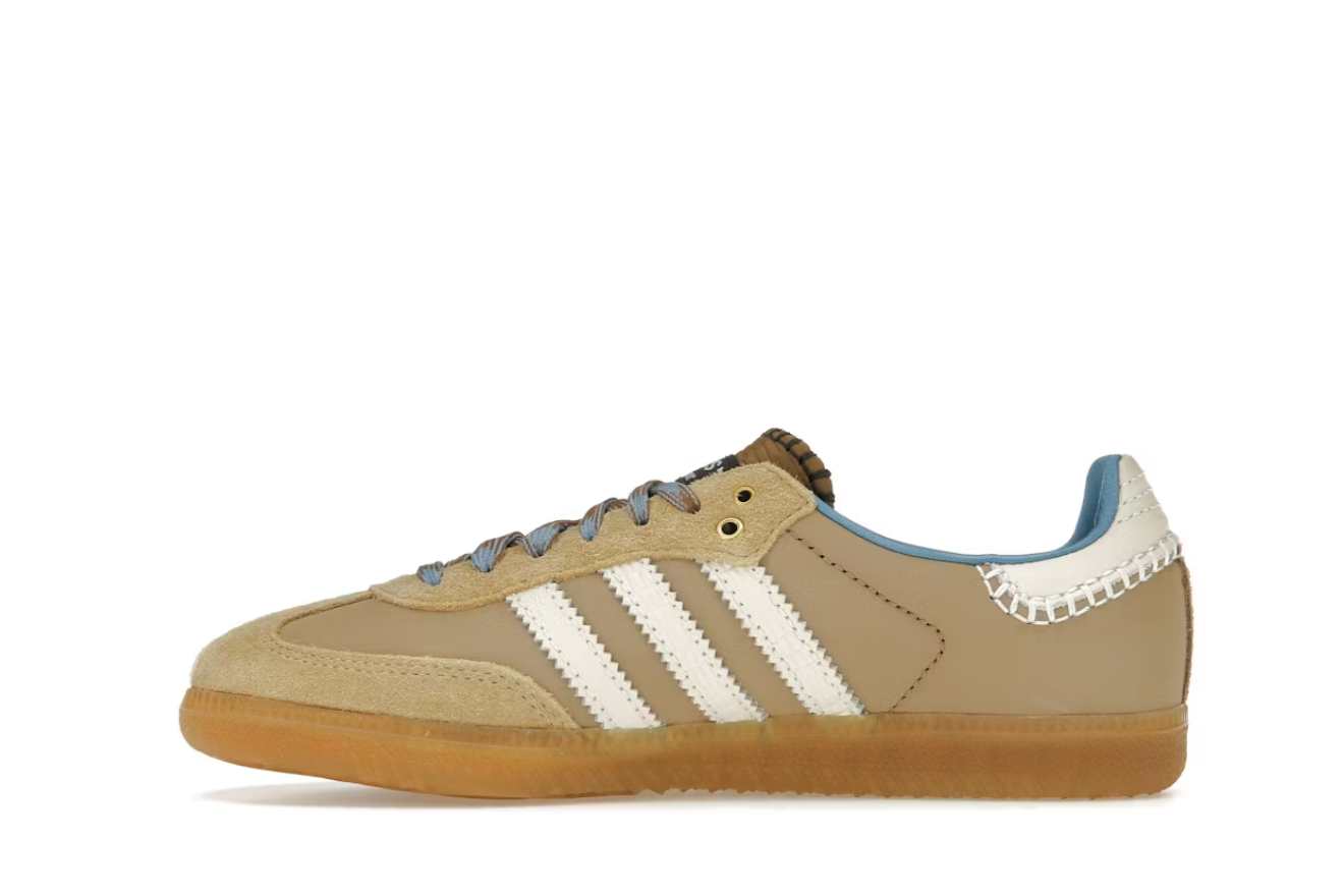 Adidas Samba OG Nylon Wales Bonner Desert White Ash Blue