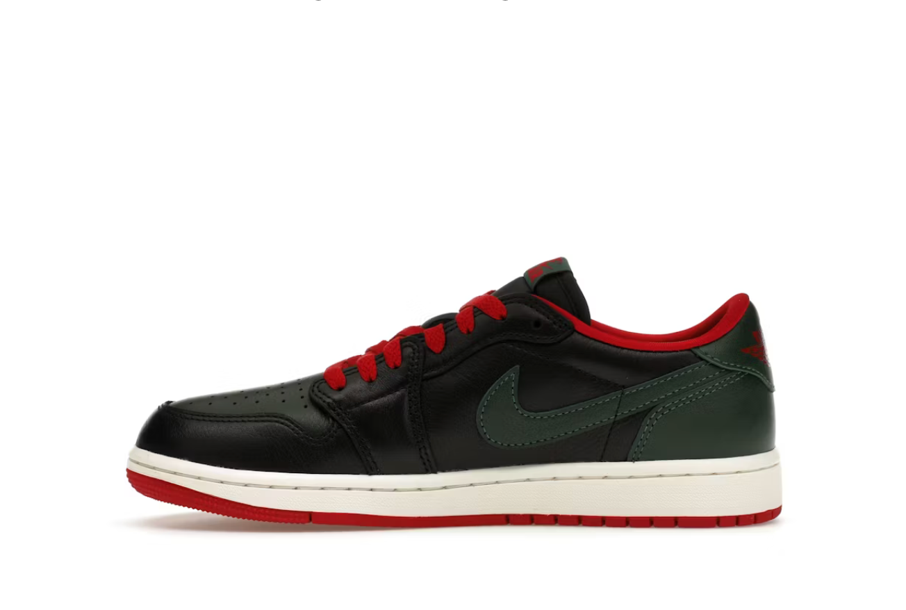 Jordan 1 Retro Low OG Gorge Green Varsity Red