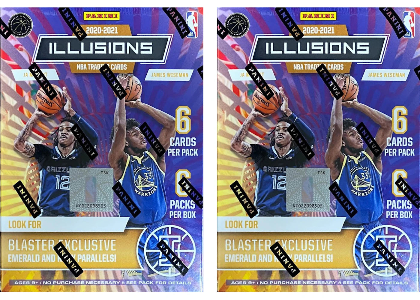 2020-21 Panini Illusions Basketball Blaster Box 2x Lot