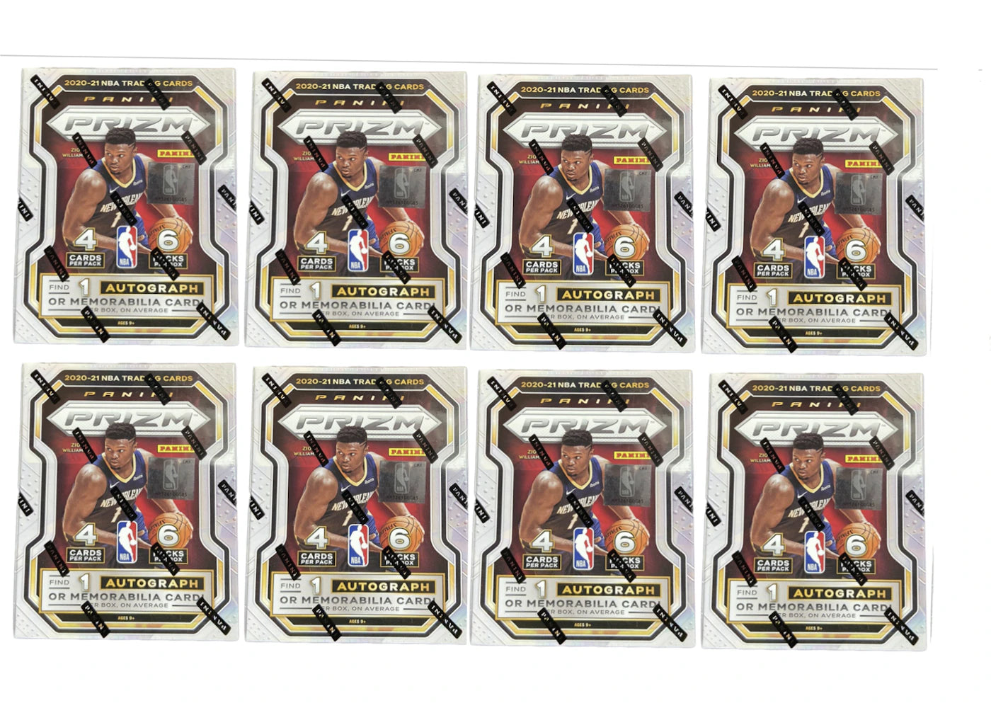 2020-21 Panini Prizm-Basketball Blaster Box 8x Lot