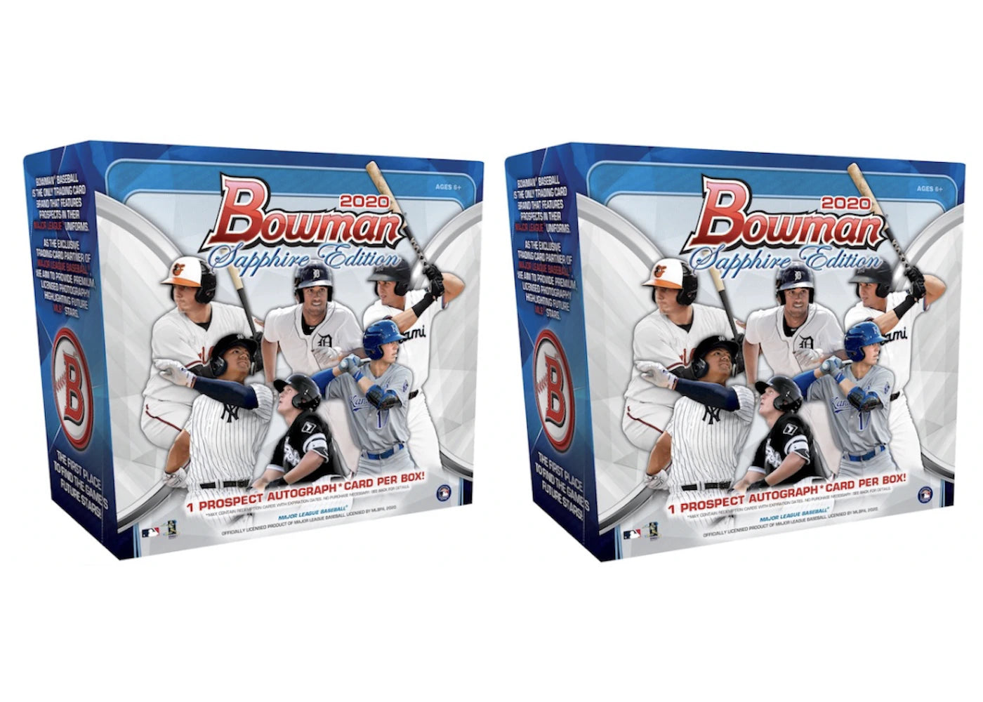 2020 Bowman Sapphire Edition-Baseball Box 2X Lot