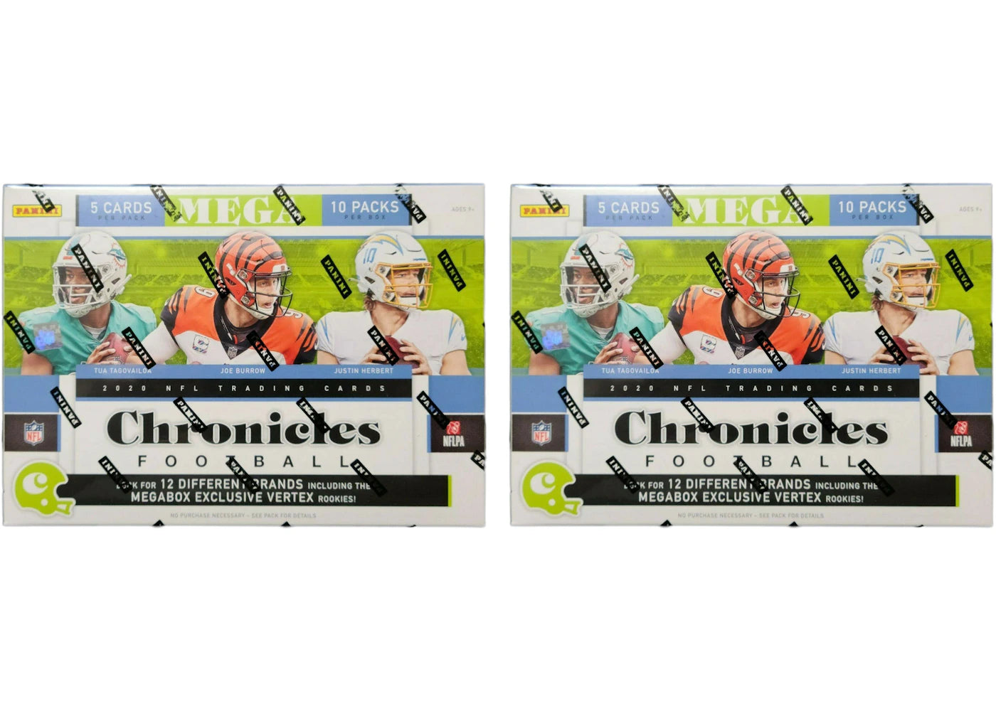 2020 Panini Chronicles-Football Vertex Mega Box 2x Lot