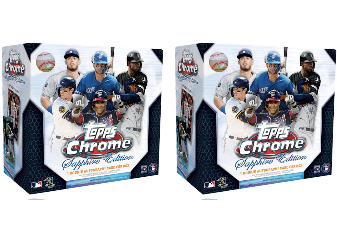2020 Topps Chrome Sapphire Edition-Baseball Box 2x Lot