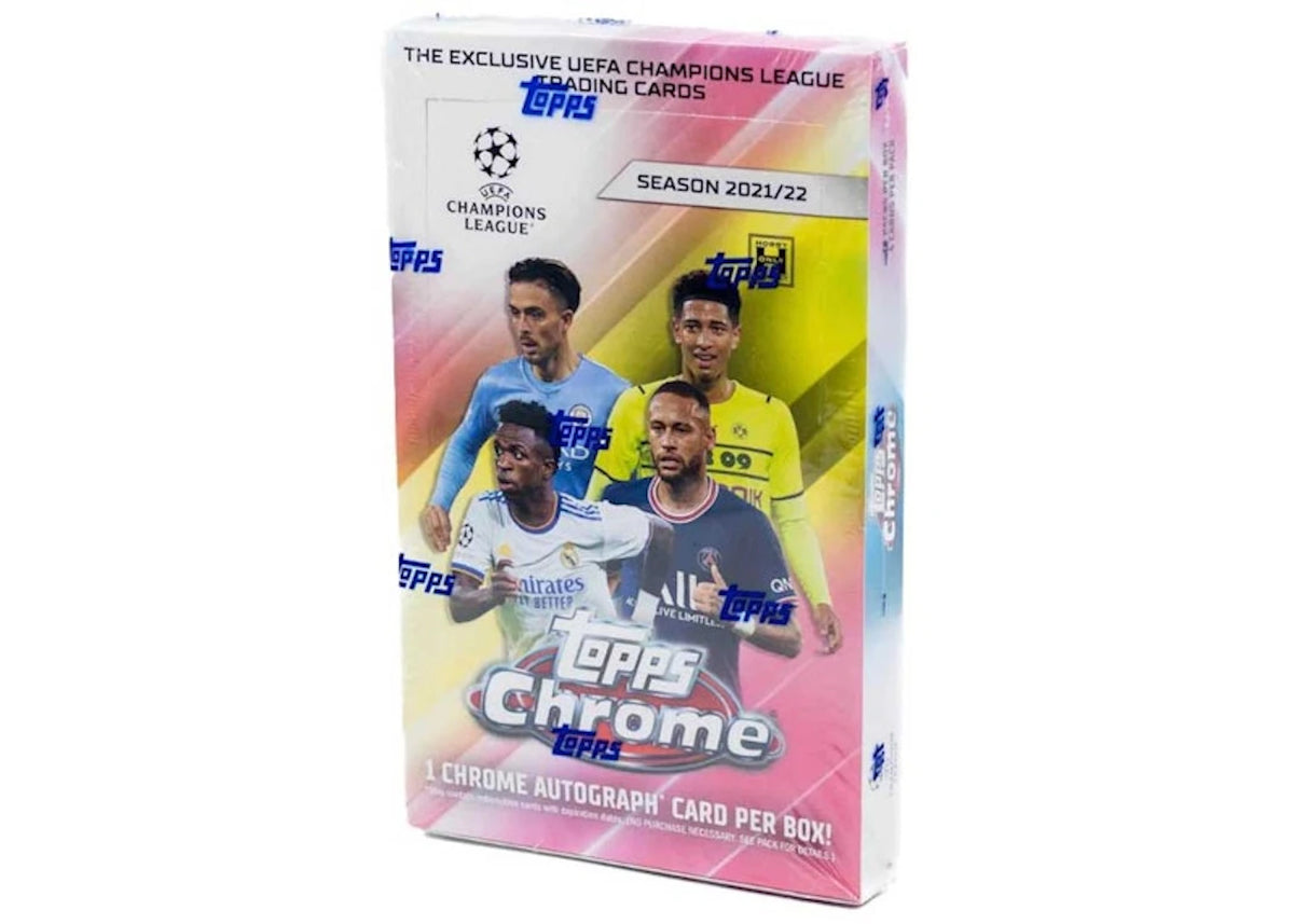 2021-22 Topps Chrome UEFA Champions League Soccer Hobby Box - main view