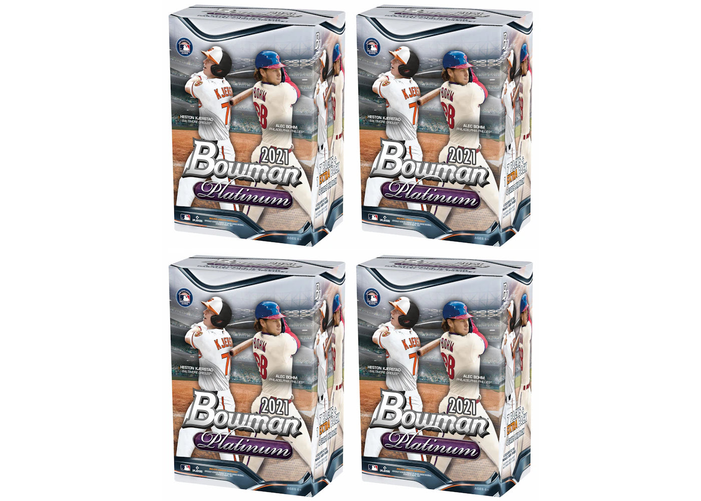 2021 Bowman Platinum-Baseball Blaster Box 4x Lot