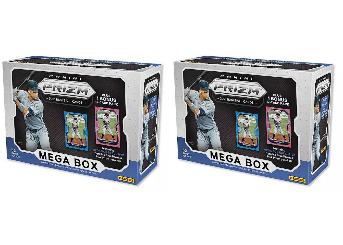 2021 Panini Prizm-Baseball Mega Box (Carolina Blue &amp; Pink Prizm) 2x Lot