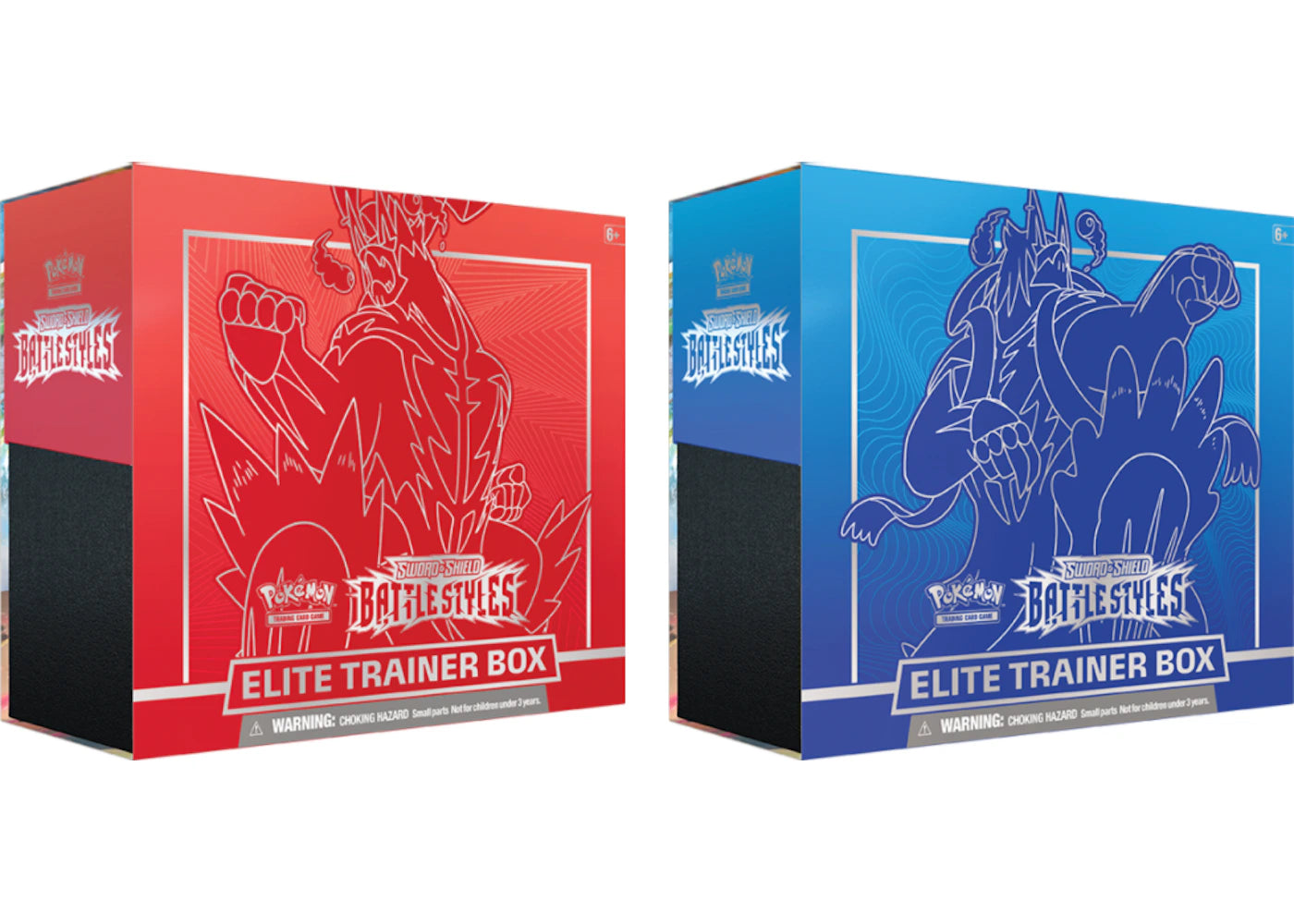 Pokémon TCG Sword & Shield Battle Styles Elite Trainer Box Single Strike/Rapid Strike Bundle - main view