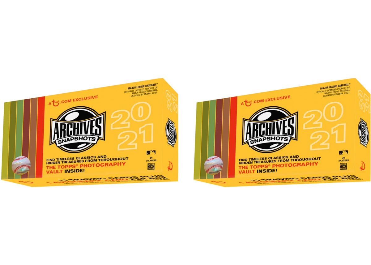 2021 Topps Archive Snapshots Baseball Box 2x Lot - main view