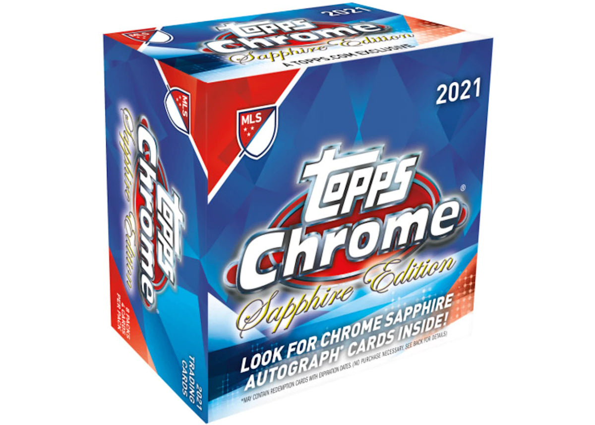 2021 Topps Chrome MLS Sapphire Edition Soccer Hobby Box - main view
