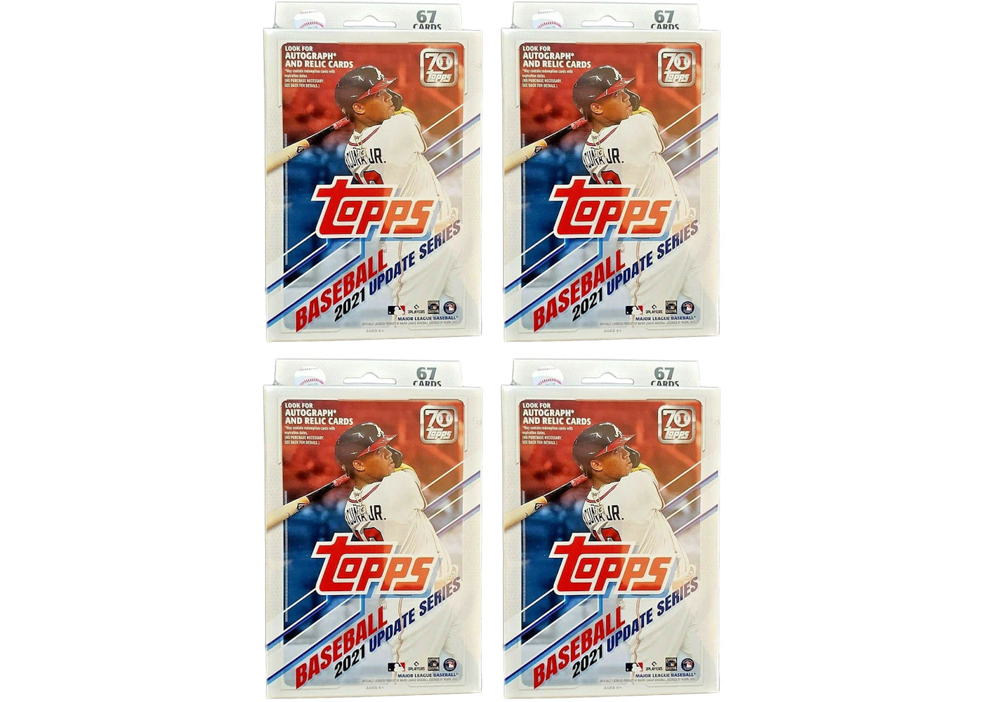 2021 Topps Update Series-Baseball Hanger Box 4x Lot