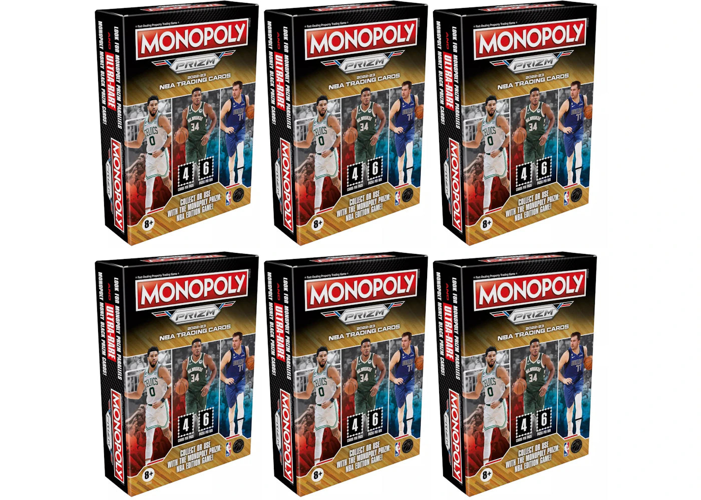 2022-23 Panini Prizm Monopoly-Basketball Blaster Booster Box 6x Lot