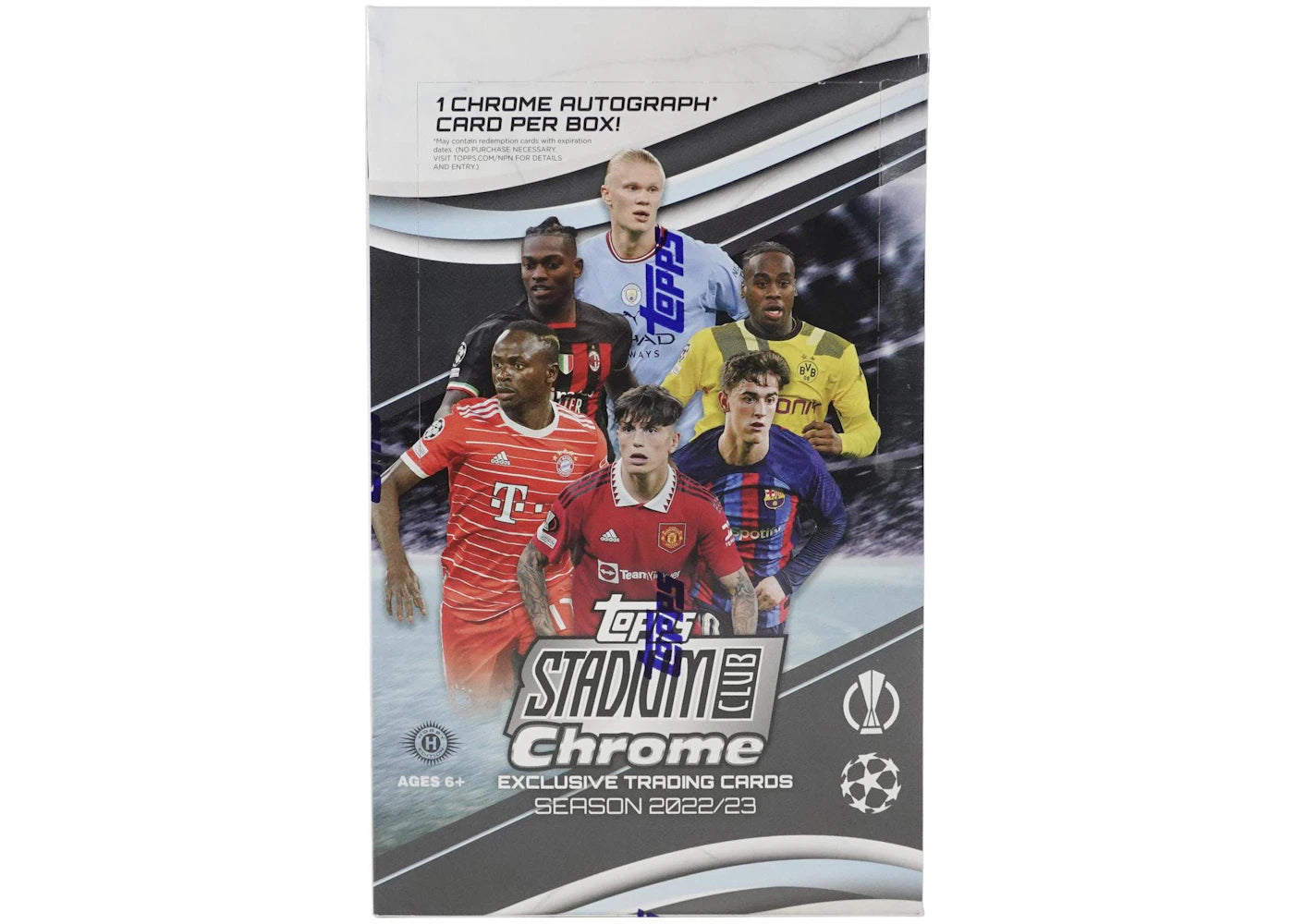 2022-23 Topps UEFA Stadium Club Chrome-Soccer Hobby Box