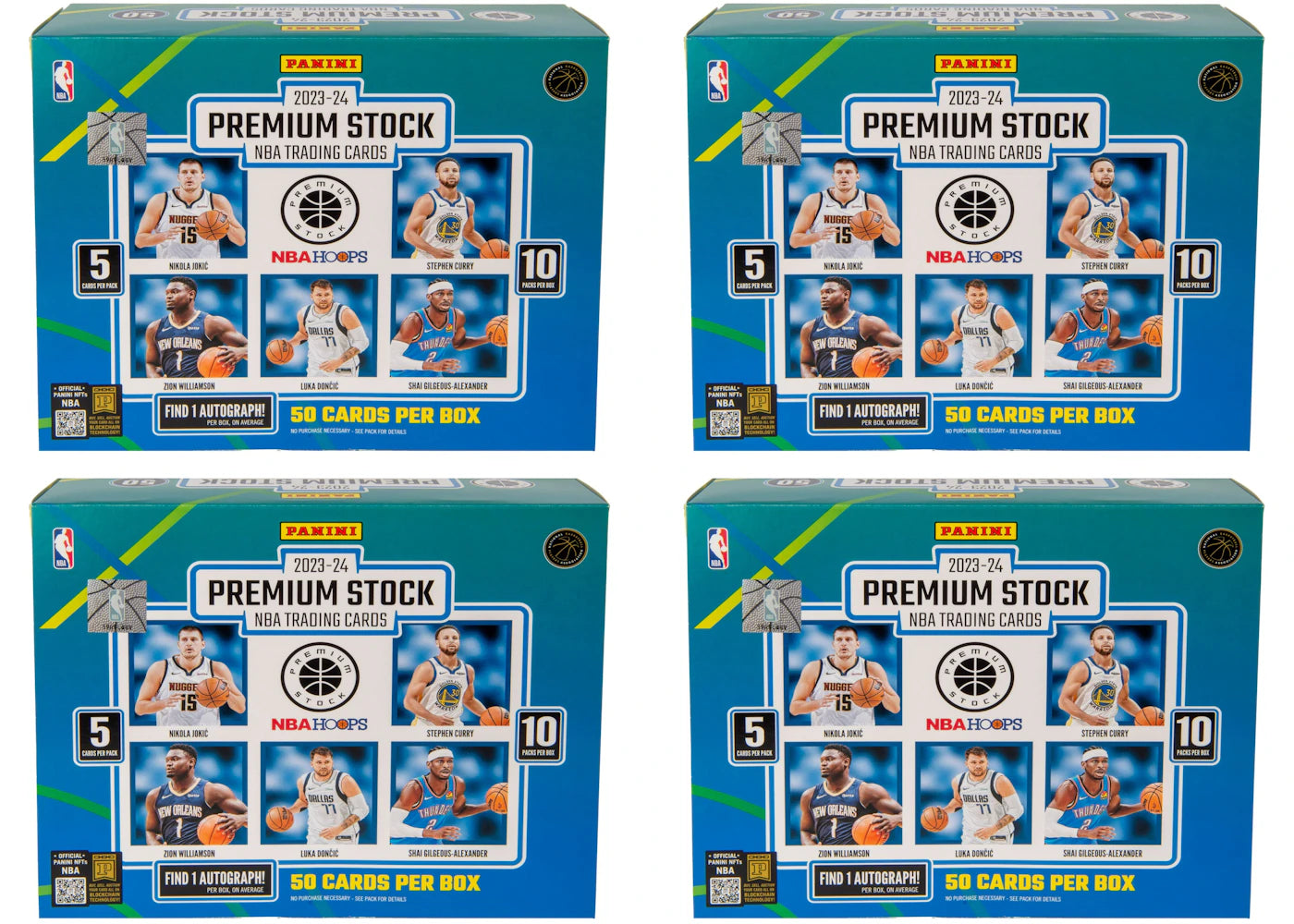 2023-24 Panini Premium Stock-Basketball Premium Box (4x Lot)