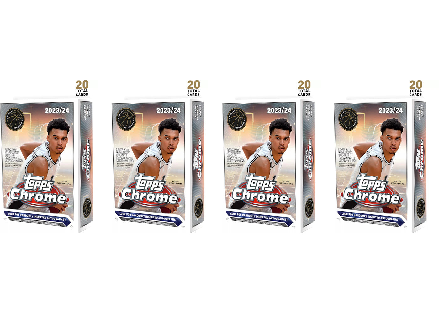 2023-24 Topps Chrome-Basketball Hanger Box (4x Lot)