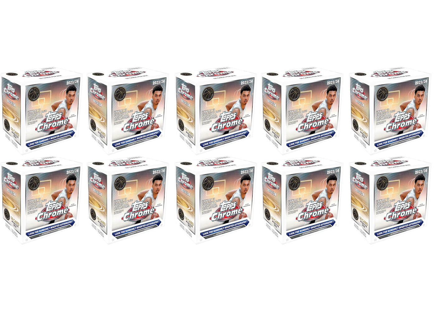 2023-24 Topps Chrome-Basketball Monster Box (10x Lot)