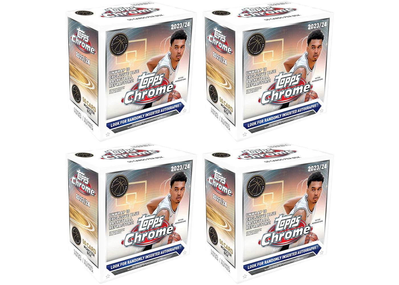 2023-24 Topps Chrome-Basketball Monster Box (4x Lot)