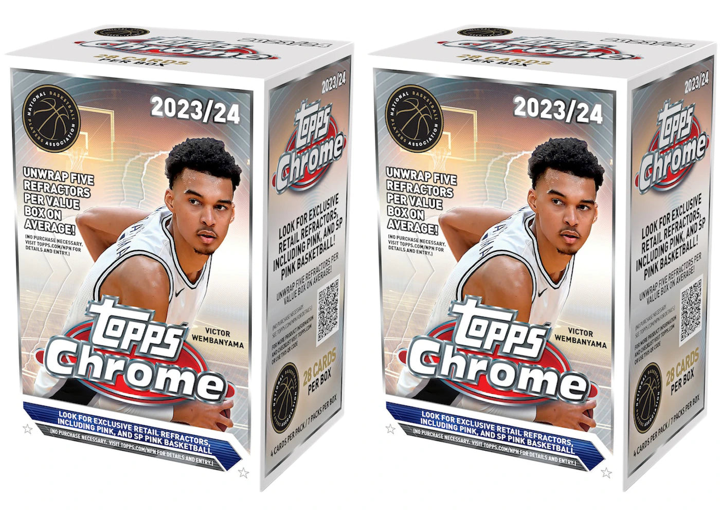 2023-24 Topps Chrome-Basketball Value Box (2x Lot)