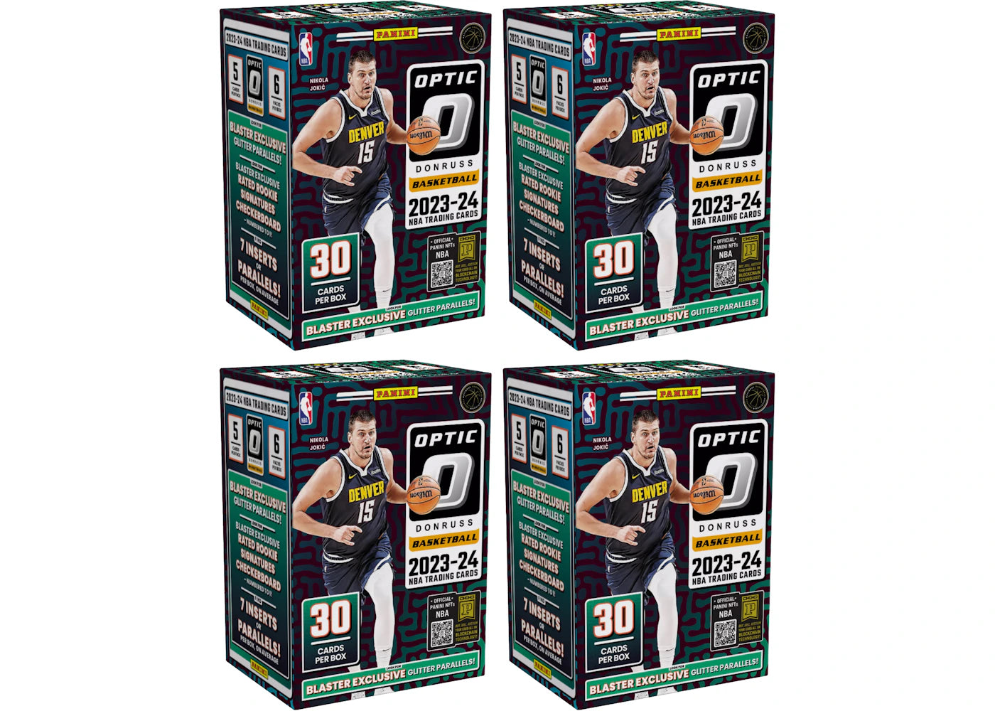 2023 Panini Donruss Optic-Basketball Blaster Box (Glitter Parallels) 4x Lot