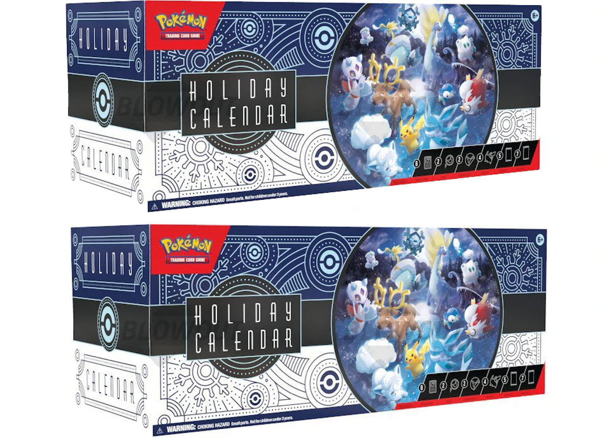 2023 Pokémon TCG Holiday Advent Calendar 2x Lot - main view