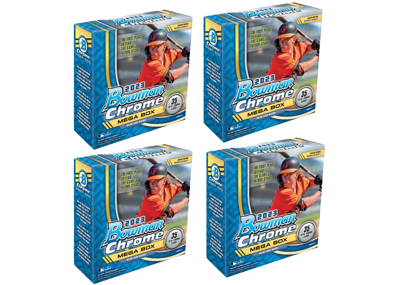 2023 Topps Bowman-Chrome Baseball Mega Box 4x Lot