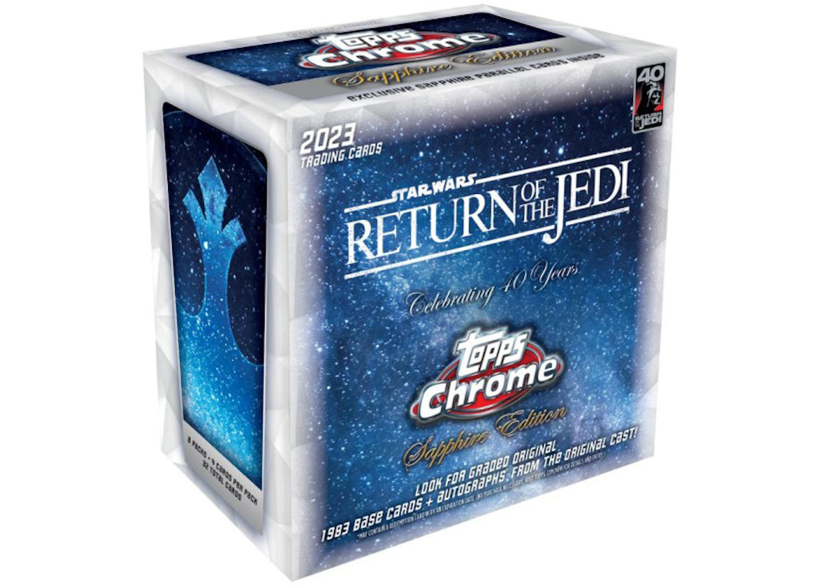 2023 Topps Chrome Star Wars Return of the Jedi 40th Anniversary Sapphire Edition Box - main view