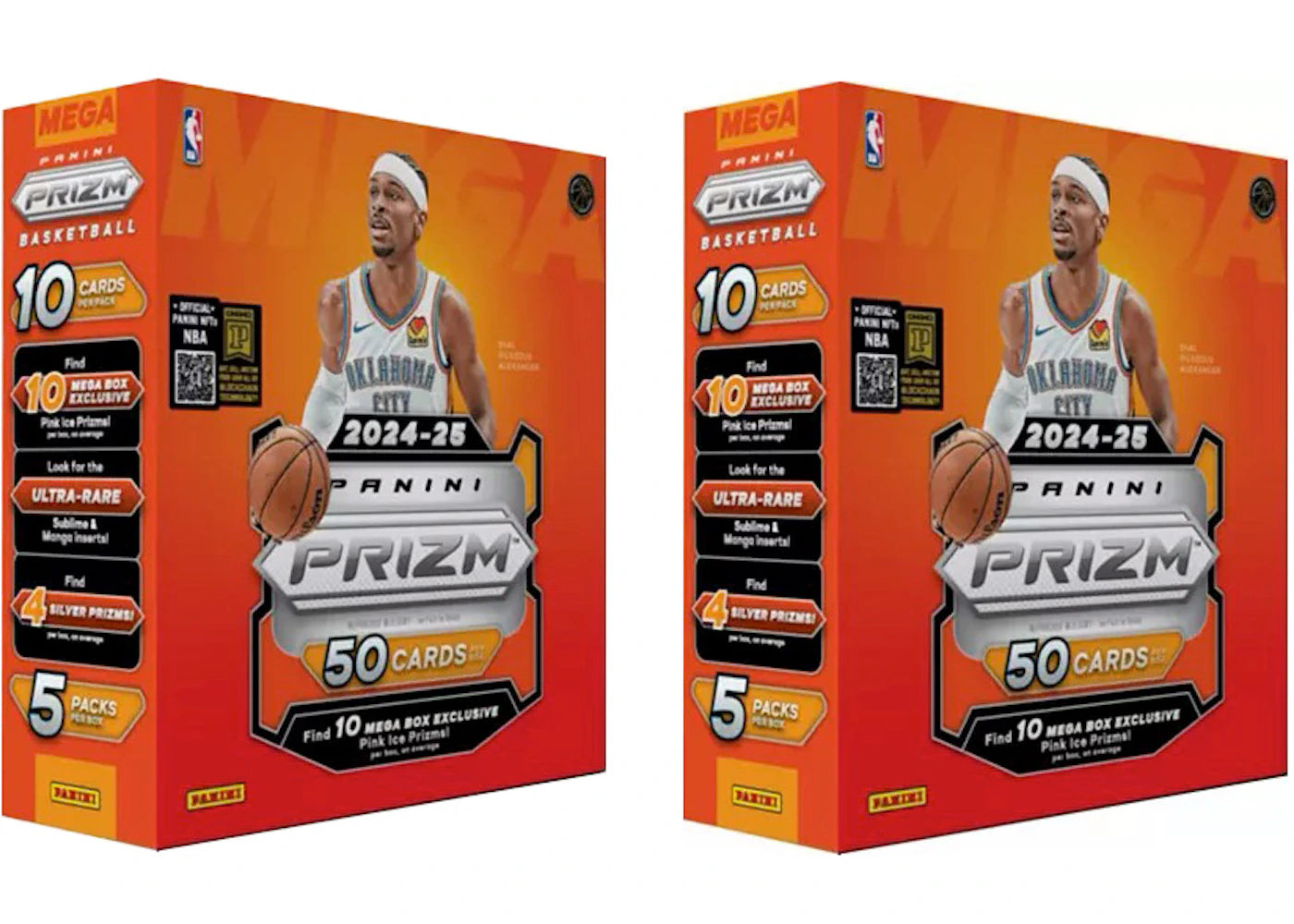 2024-25 Panini Prizm-Basketball NBA Mega Box 2x Lot