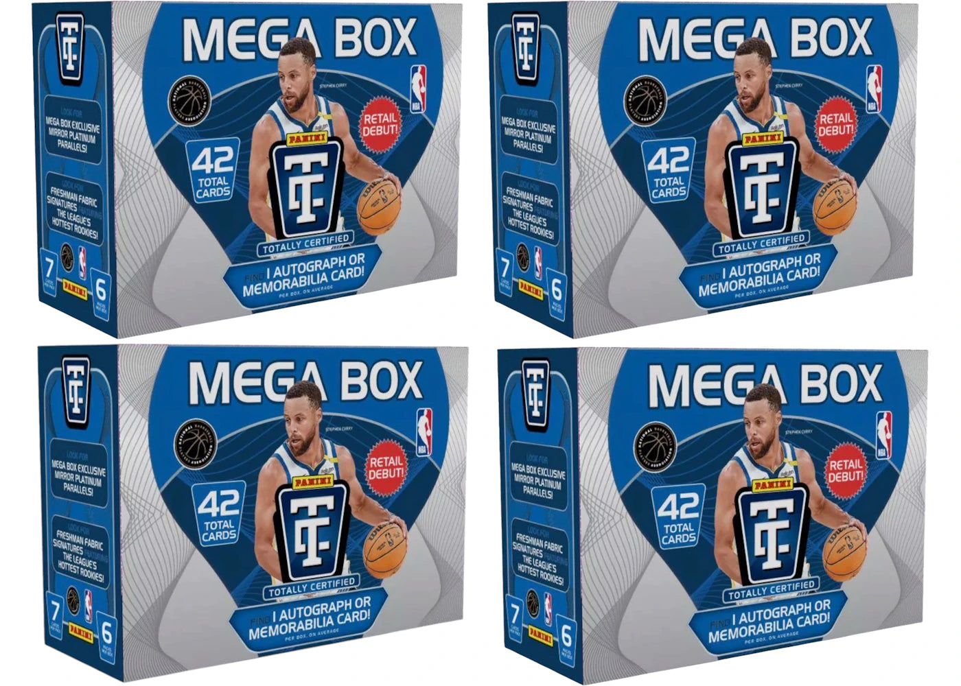 2024-25 Panini Totally Certified-Basketball Mega Box 4x Lot