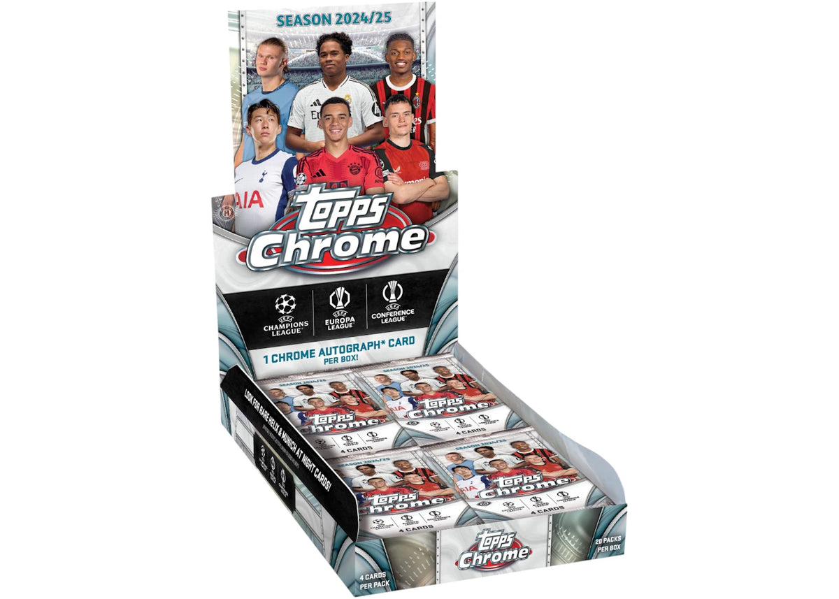 2024-25 Topps Chrome UEFA Club Competitions Hobby Box - main view
