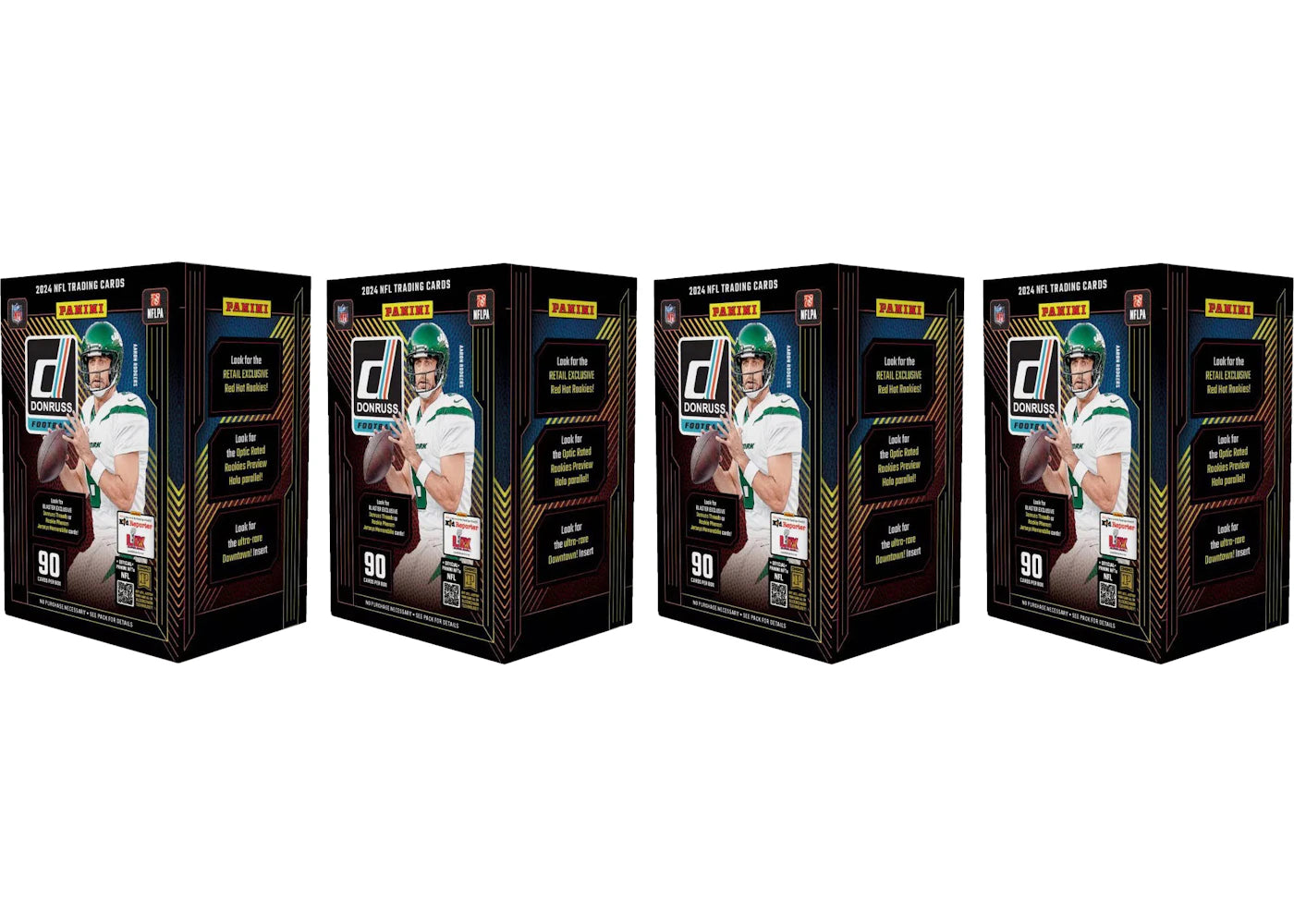 2024 Panini Donruss-Football Blaster Box (Red Hot Parallel) 4x Lot