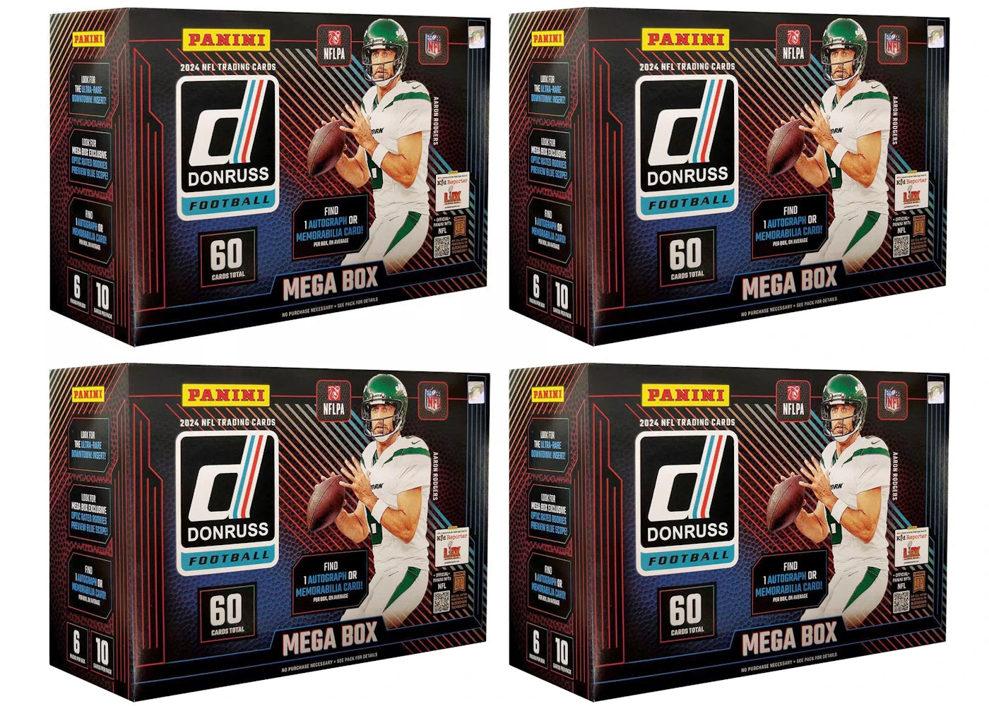 2024 Panini Donruss-Football Mega Box Blue Scope 4x Lot
