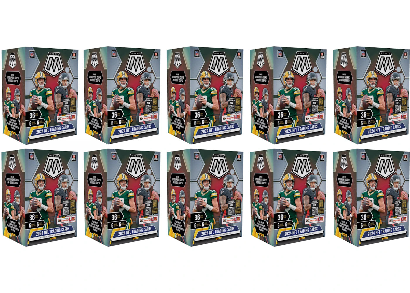 2024 Panini Mosaic-Football Blaster Box 10x Lot