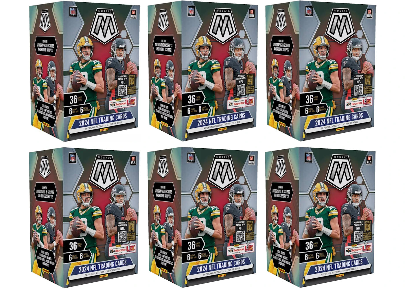 2024 Panini Mosaic-Football Blaster Box 6x Lot