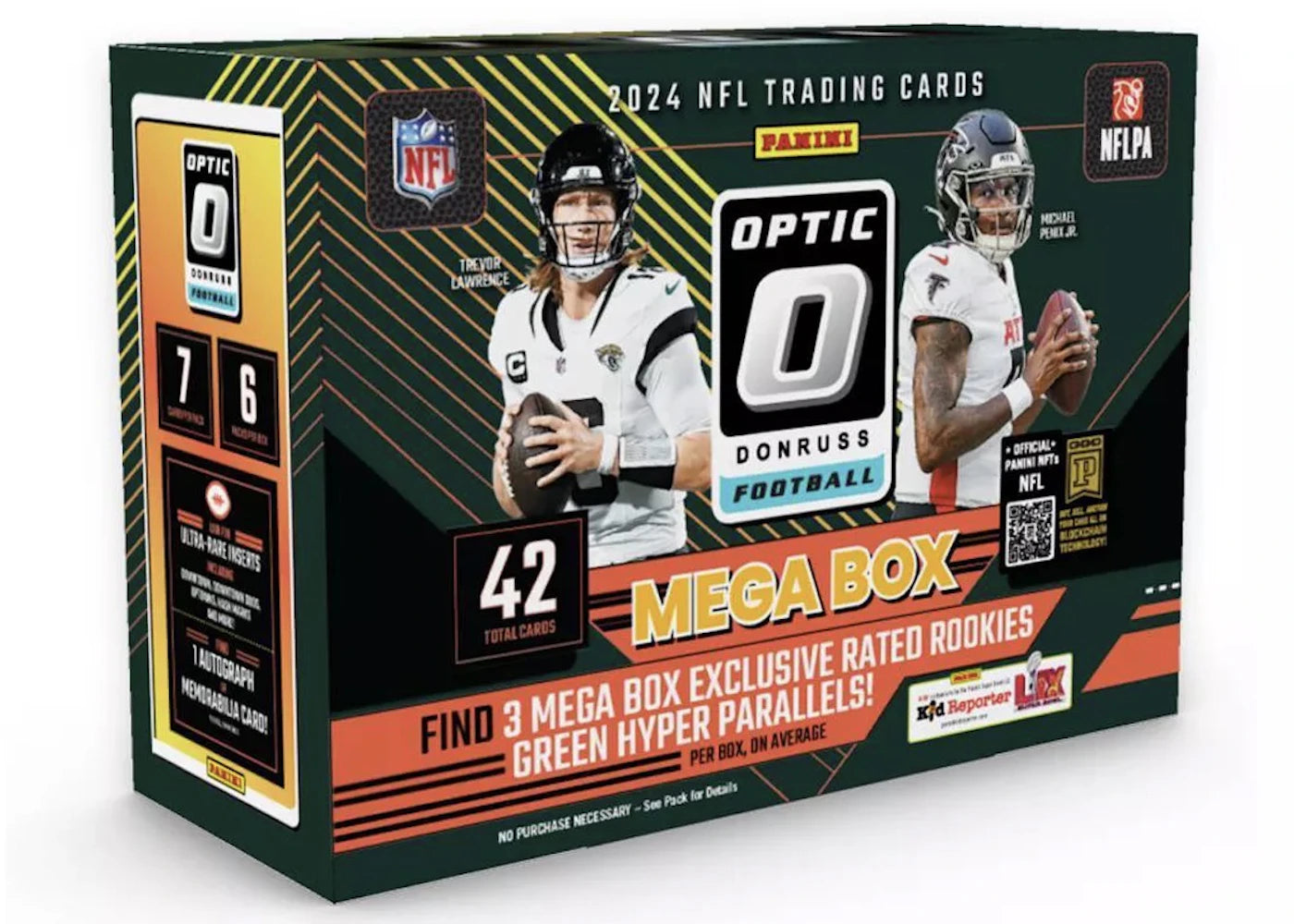 2024 Panini Optic Donruss-NFL Football Mega Box (Green Hyper Parallel)
