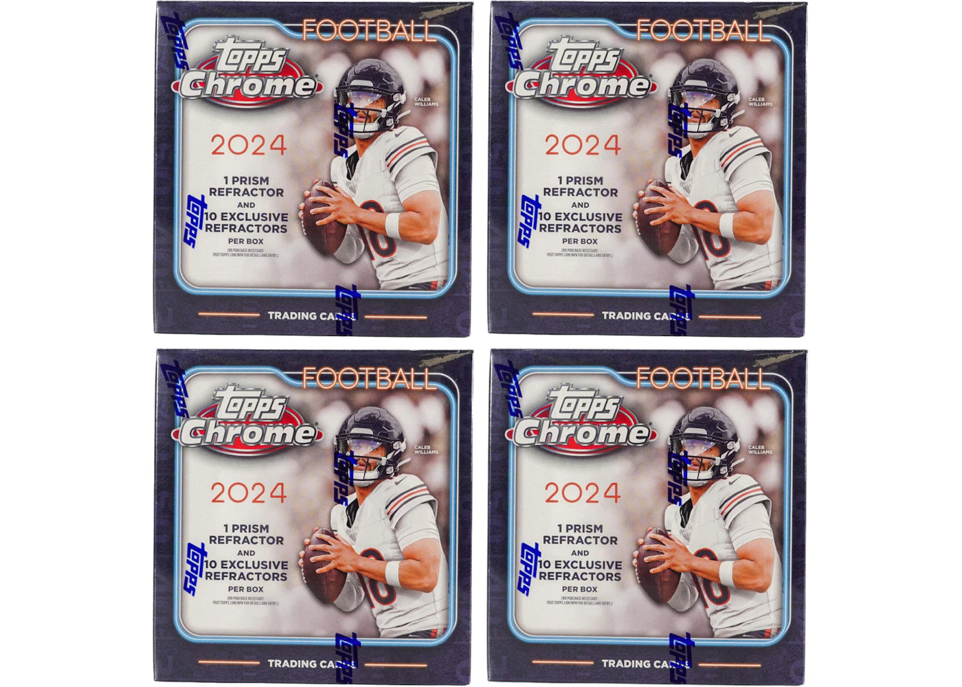 2024 Topps Chrome-Football Mega Box 4x Lot