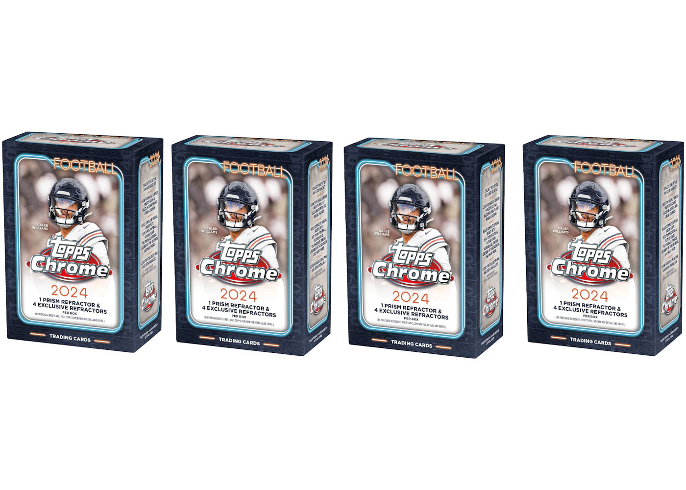2024 Topps Chrome-Football Value Box 4x Lot