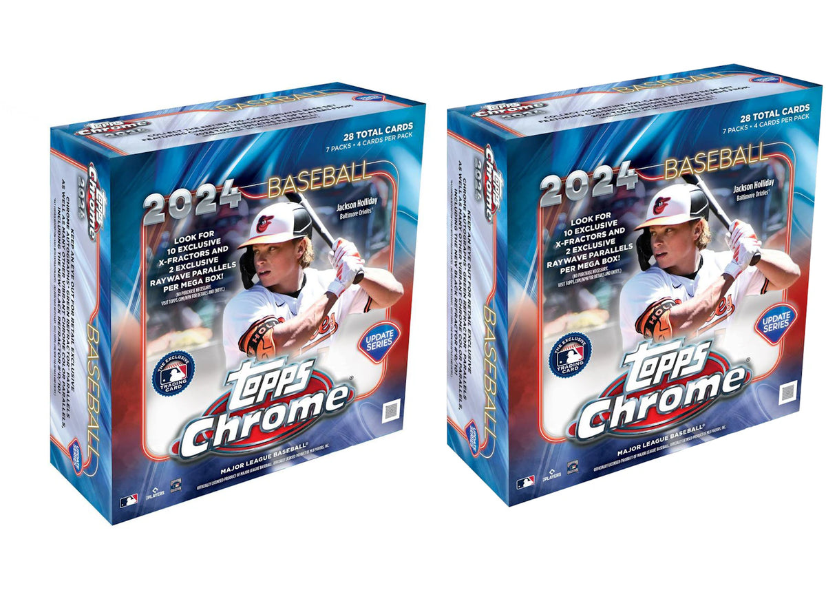 2024 Topps Chrome Update Series Baseball Mega Box 2x Lot - main view