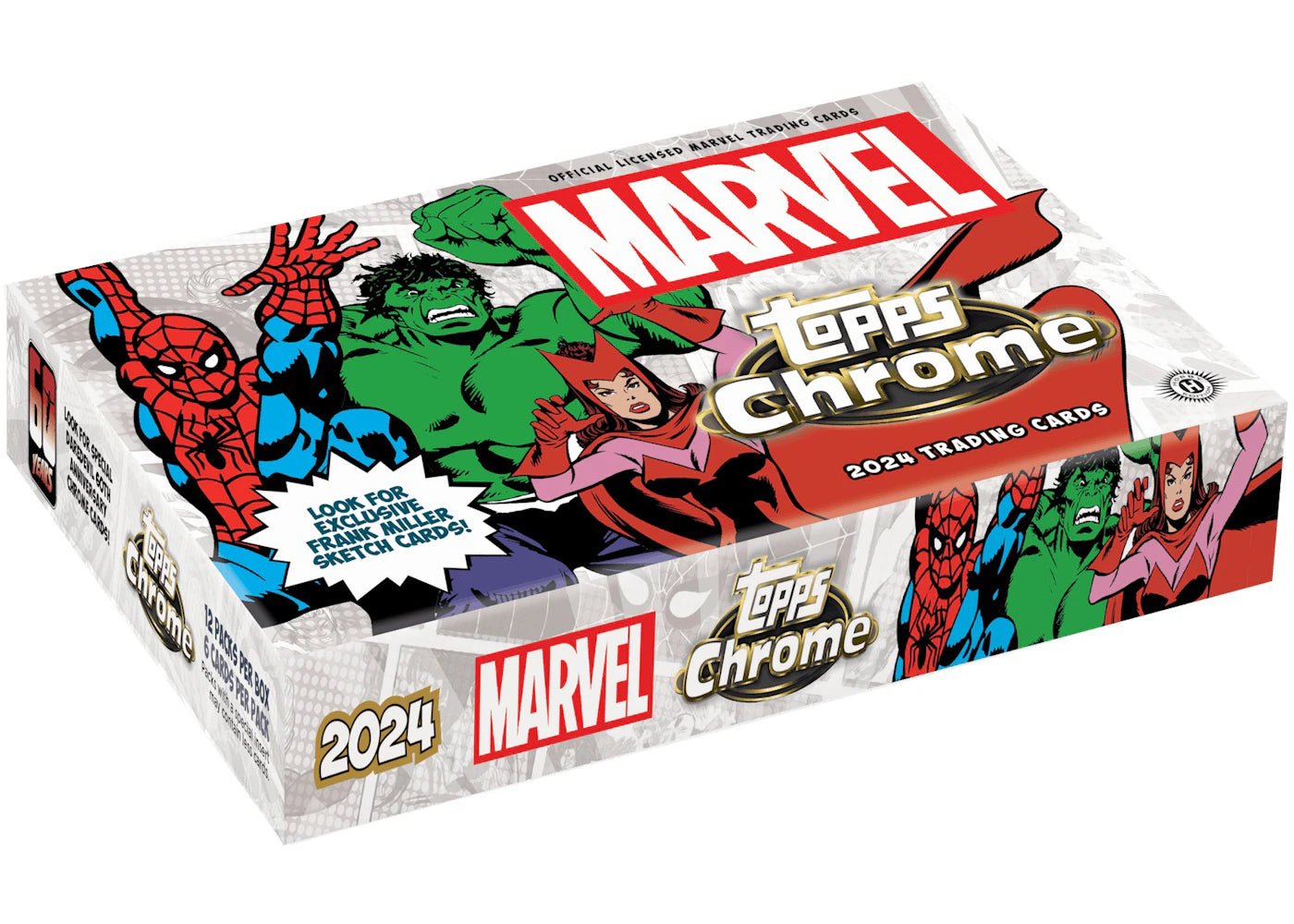 2024 Topps Marvel Chrome Hobby Box - main view