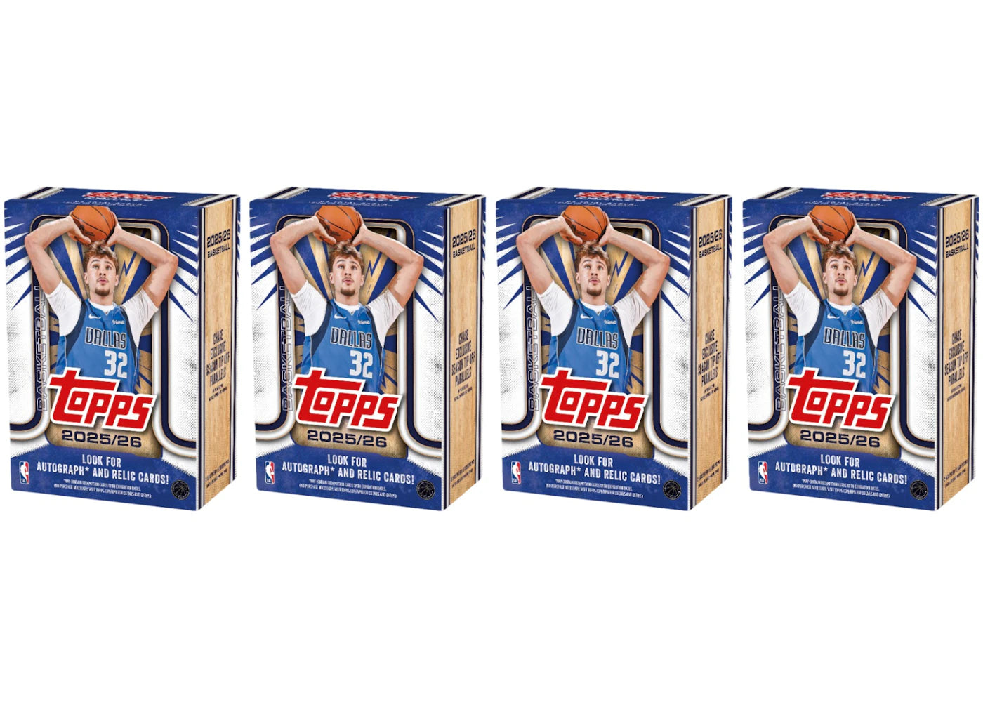 2025/26 Topps Basketball Value Box 4x Lot
