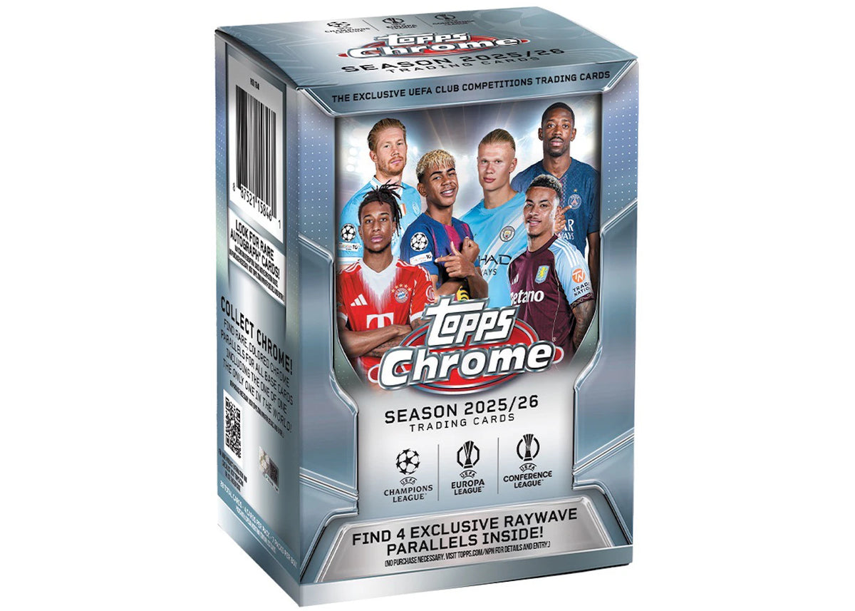 2025/26 Topps Chrome UEFA Club Competitions Value Box - main view