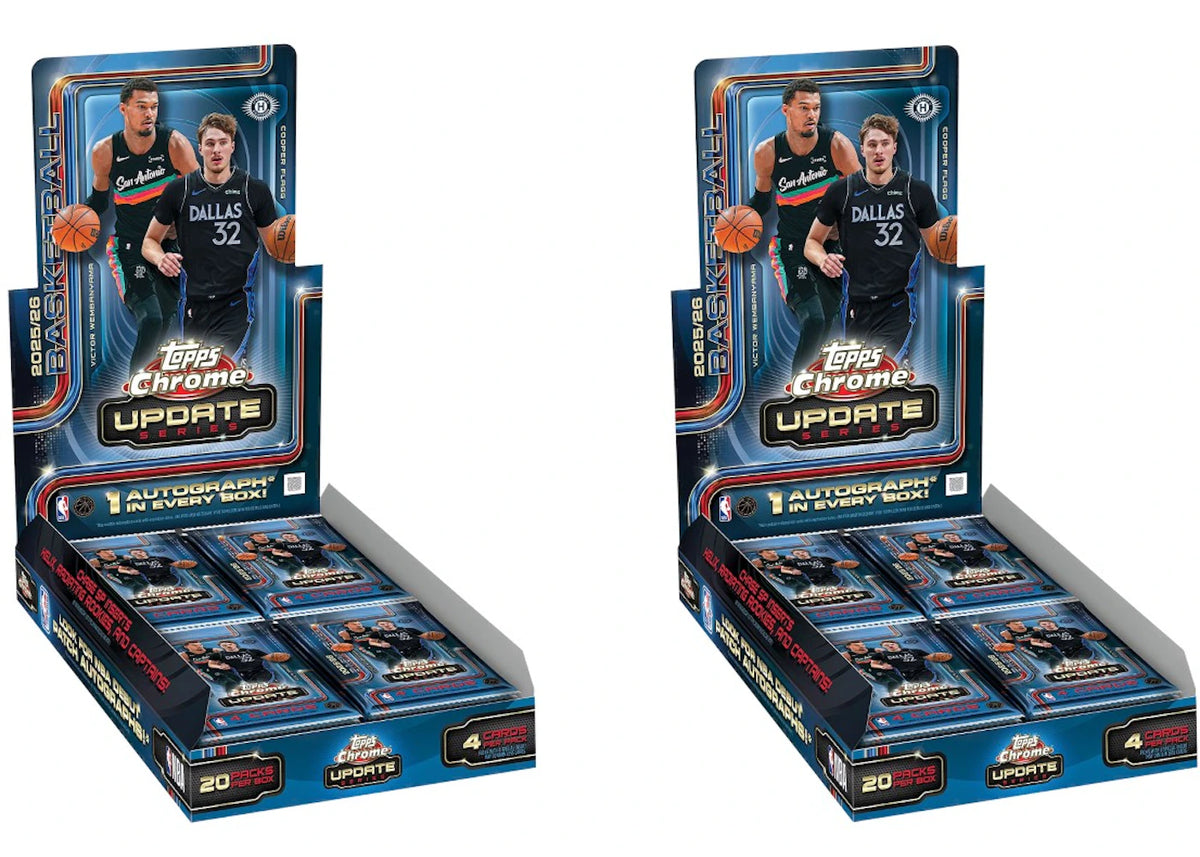 2025-26 Topps Chrome Update Basketball Hobby Box 2x Lot - main view