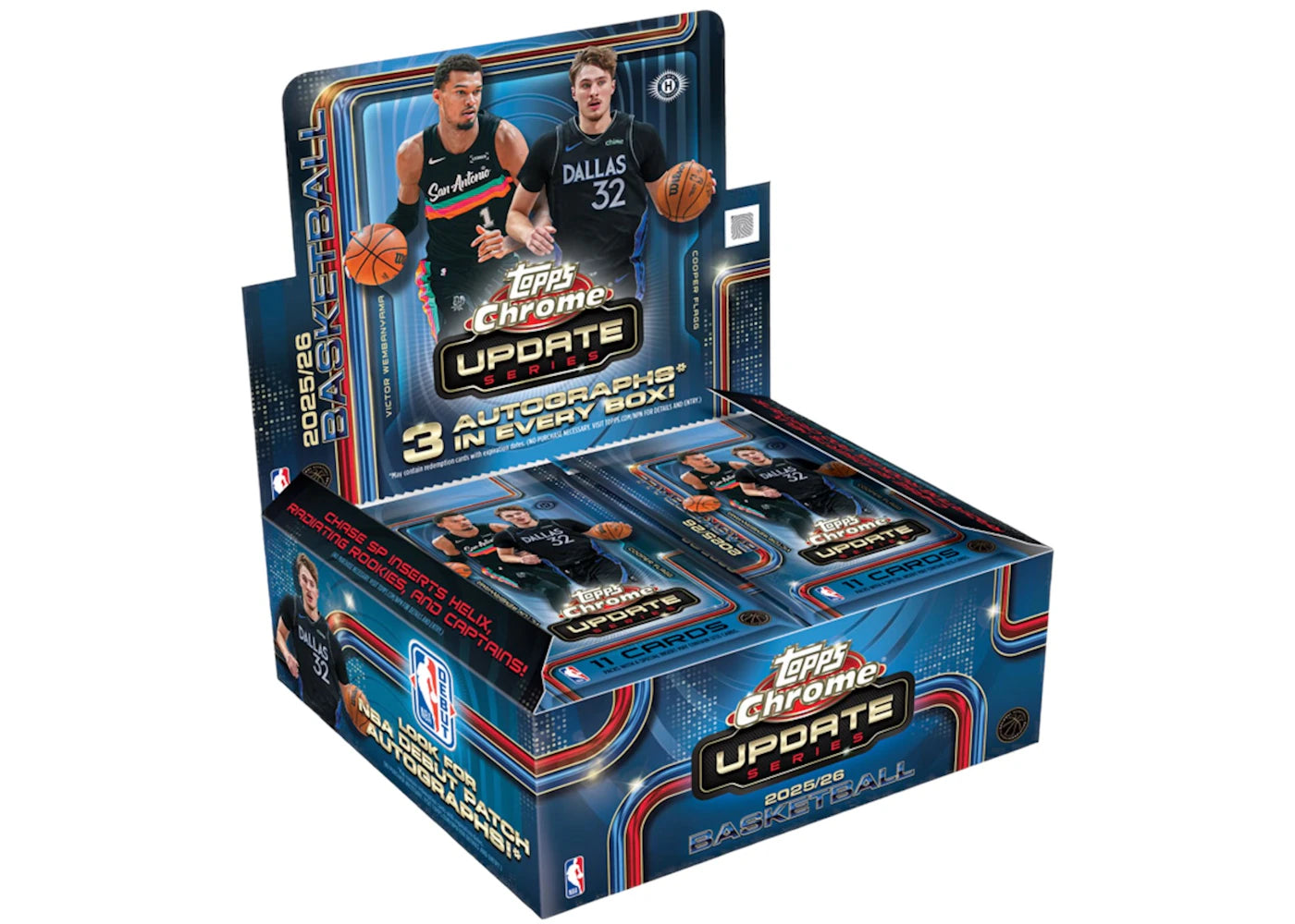 2025-26 Topps Chrome Update Basketball Jumbo Box - main view
